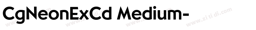 CgNeonExCd Medium字体转换